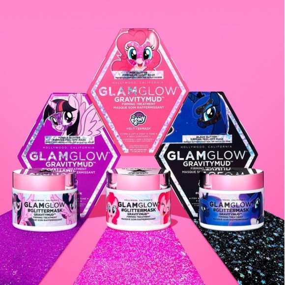 🆕 NIB 🌟 GLAMGLOW X My Little Pony #GLITTERMASK Gravitymud - Picture 6 of 6